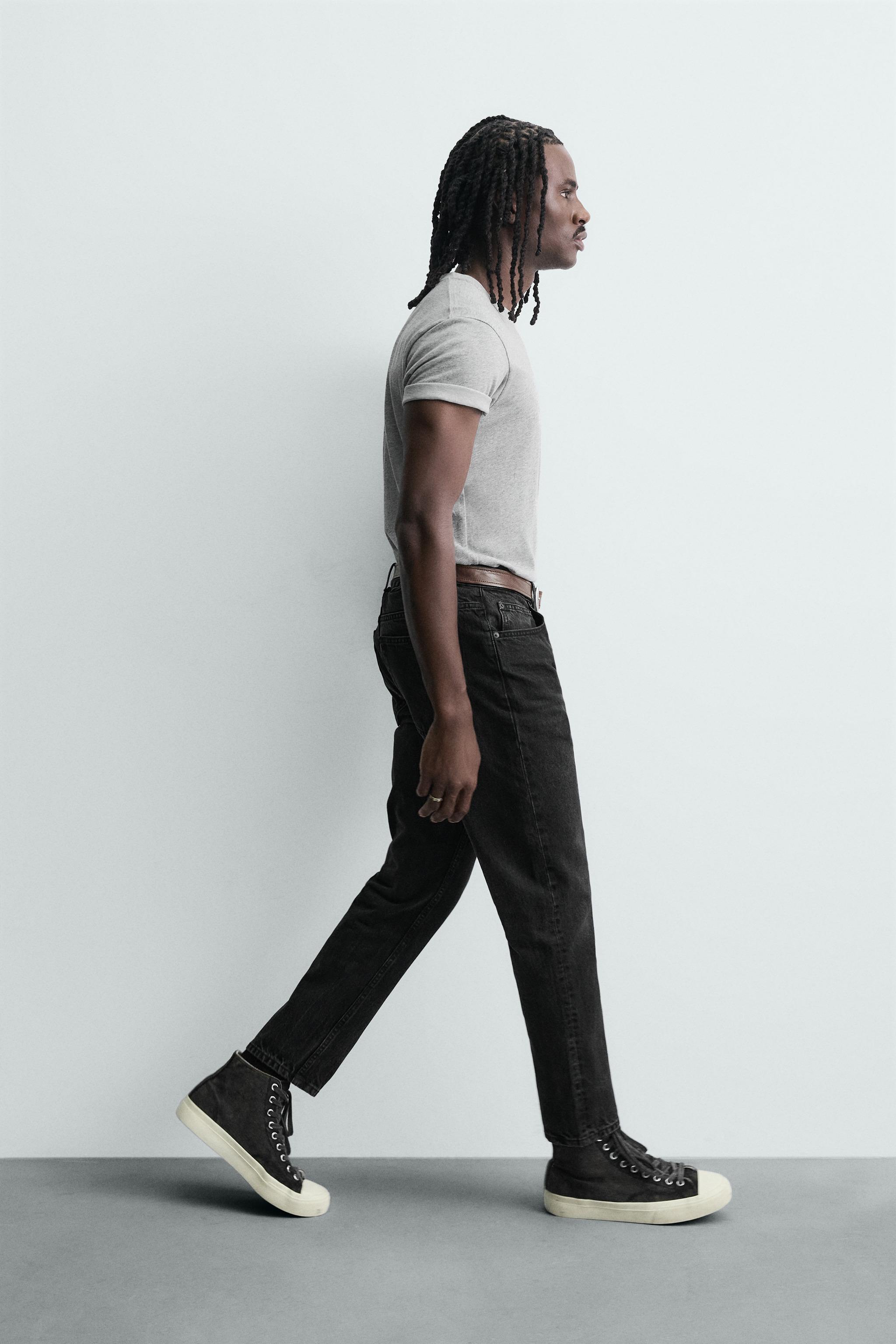SLIM CROPPED FIT JEANS